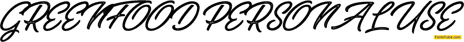 GREENFOOD PERSONAL USE Font
