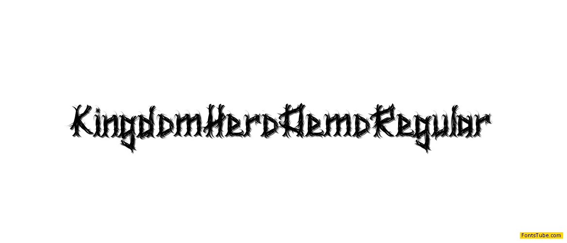 Kingdom Hero Demo Font Family