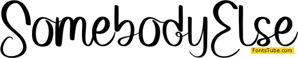 Somebody Else Font
