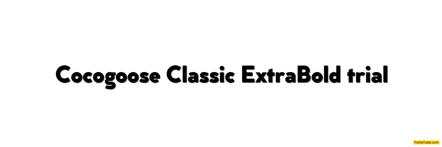Cocogoose Classic Trial Font Family