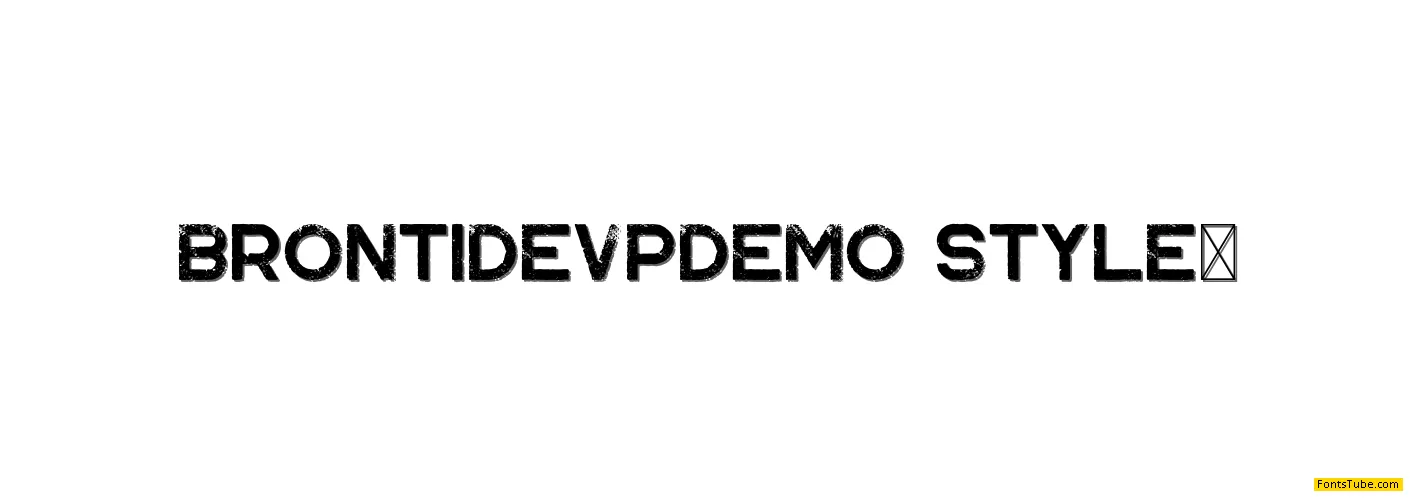 BrontideVP Demo Font