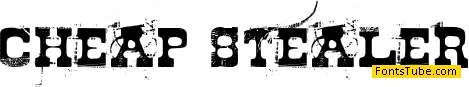 Cheap Stealer Font