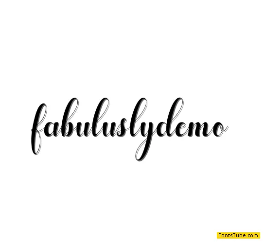 fabulusly demo Font