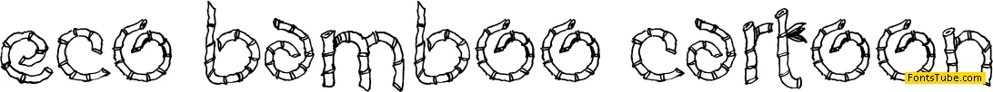 Eco Bamboo Cartoon Font
