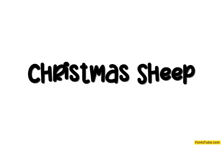 Christmas Sheep Font