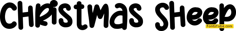 Christmas Sheep Font