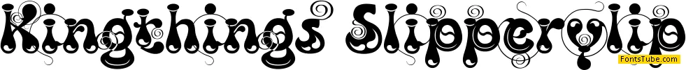 Kingthings Slipperylip Font