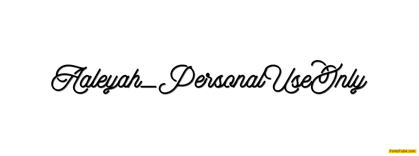 aaAaleyah_PersonalUseOnly Font