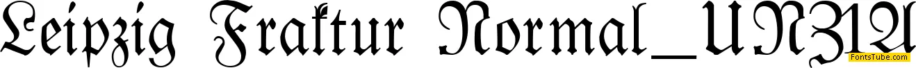 Leipzig Fraktur UNZ1A Font Family