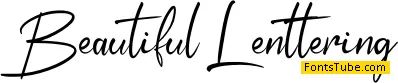 Beautiful Lenttering Font