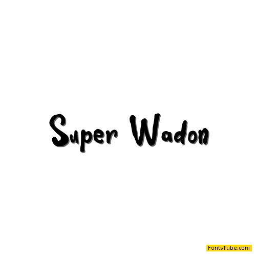 Super Wadon Font