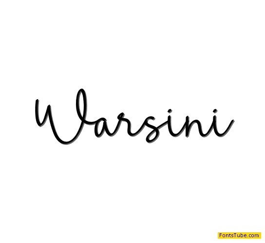 Warsini Font