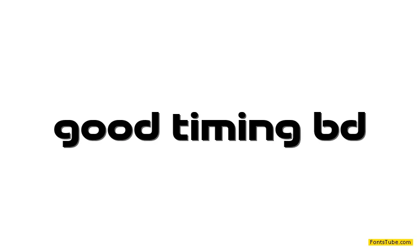 Good Timing Font