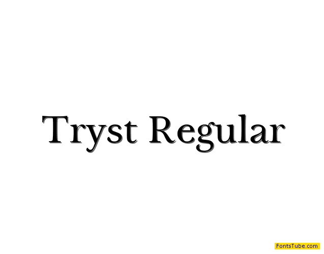 Tryst Font