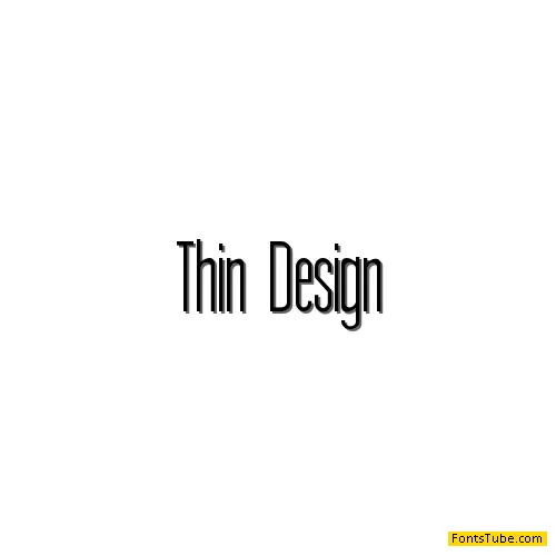 Thin Design Font