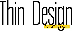 Thin Design Font