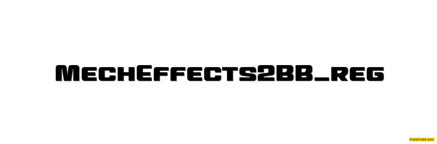 MechEffects2 BB Font Family