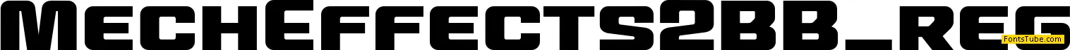 MechEffects2 BB Font Family