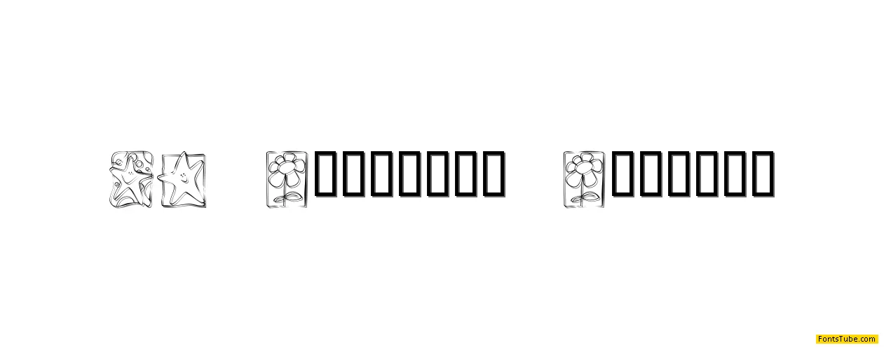 KR Scrappin Squares Font
