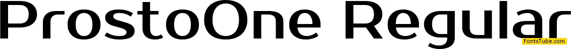 Prosto One Font