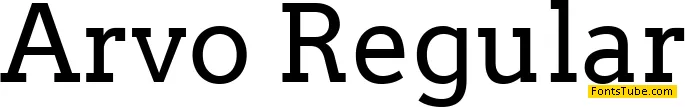 Arvo Font Family