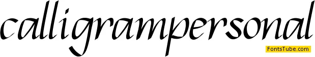 Calligram Personal Font