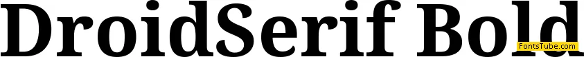 Droid Serif Font Family