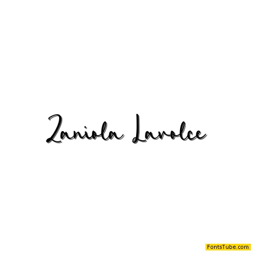 Zaniola Lavolce Font