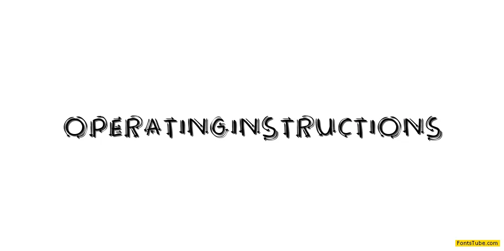 Operating instructions Font