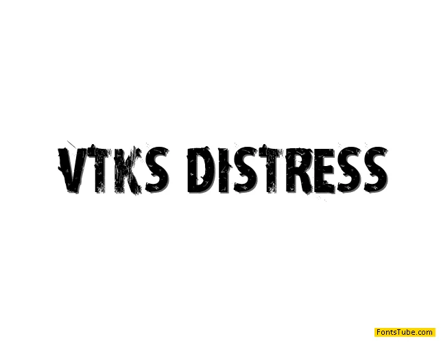 vtks distress Font