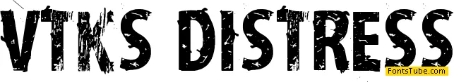 vtks distress Font
