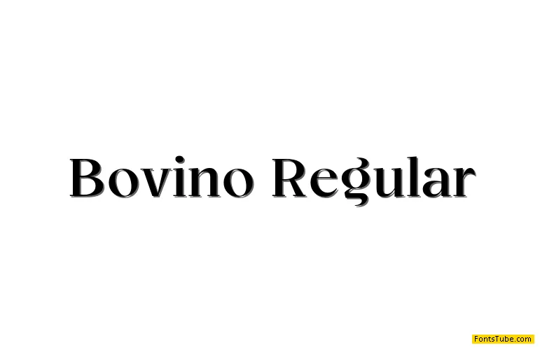 Bovino Trial Font Family