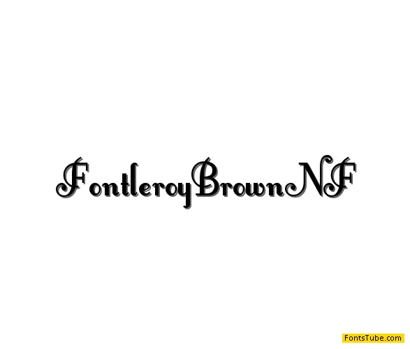 Fontleroy Brown NF Font