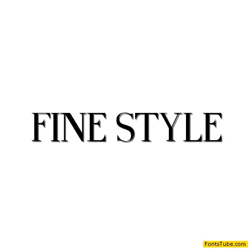 Fine Style Font