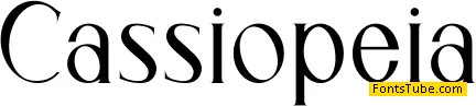 Cassiopeia Font