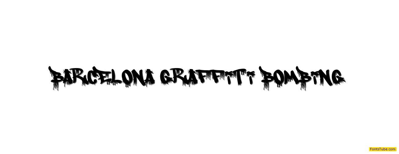 Barcelona Graffiti Bombing