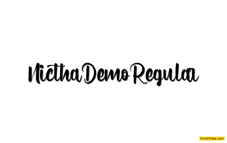 Nictha Demo Font