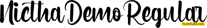 Nictha Demo Font
