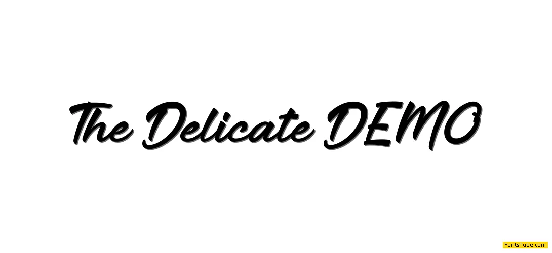 The Delicate DEMO Font