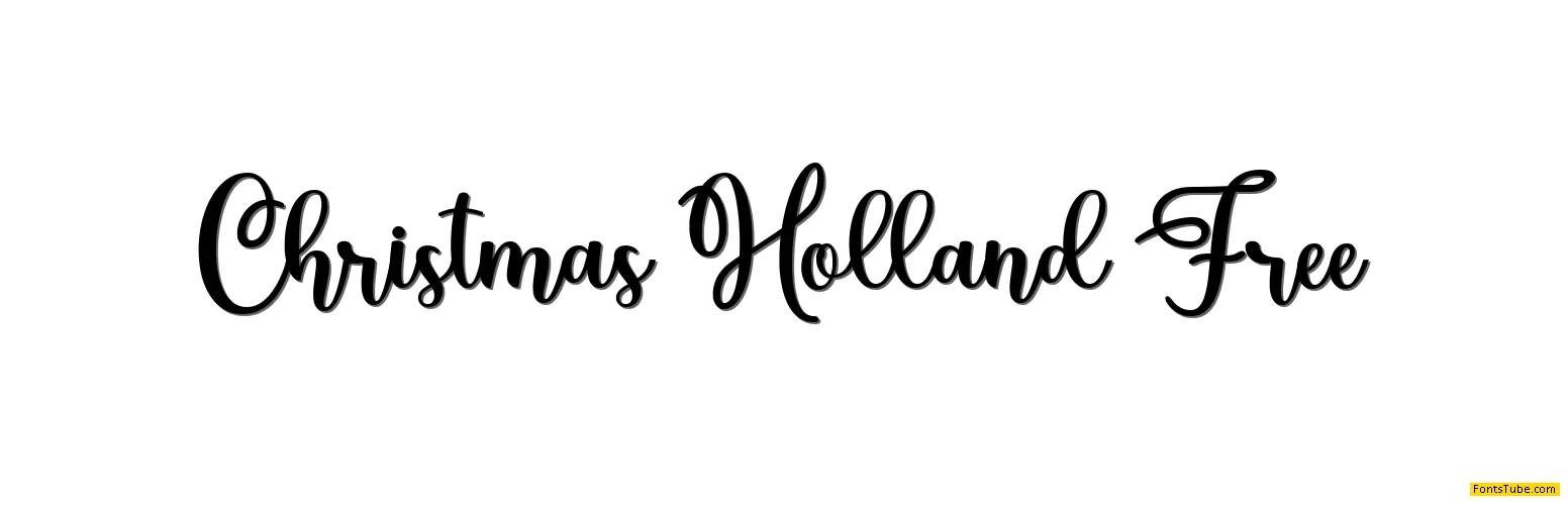 Christmas Holland Personal Use Font Family