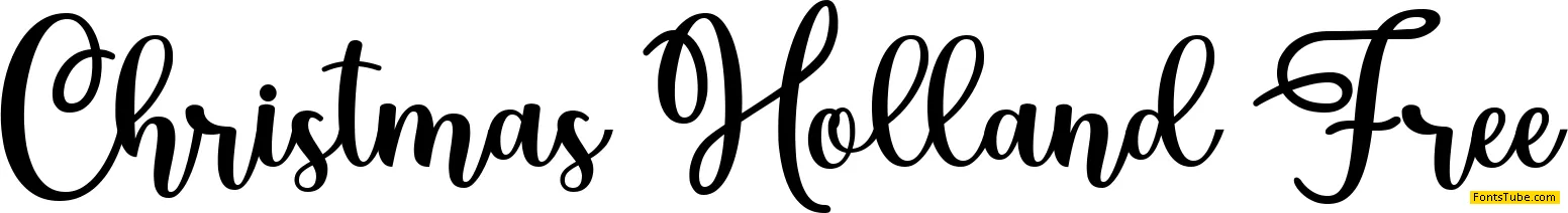 Christmas Holland Personal Use Font Family