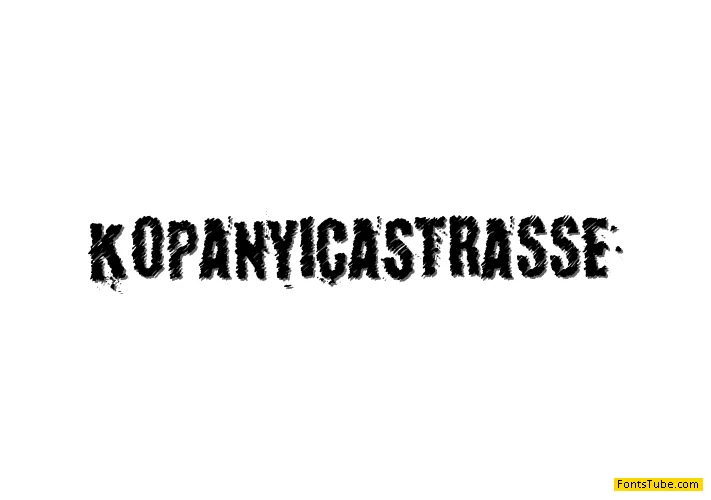 KopanyicaStrasse Font