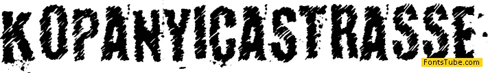 KopanyicaStrasse Font