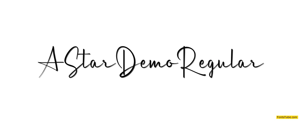 A Star Demo Font