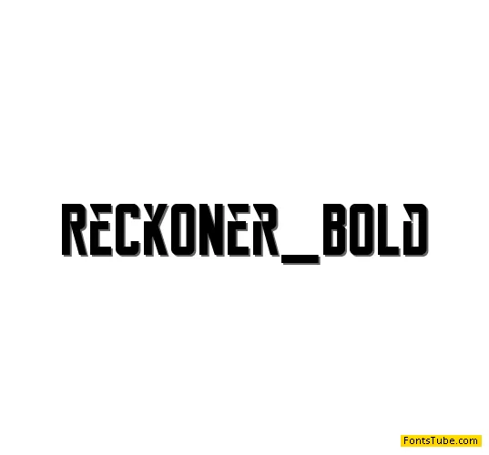 Reckoner Font Family