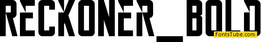 Reckoner Font Family