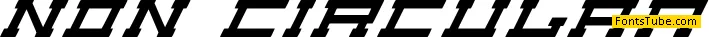 Non Circular Font