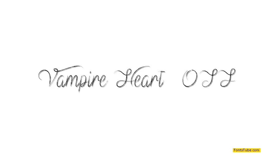 Vampire Heart Font
