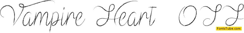 Vampire Heart Font