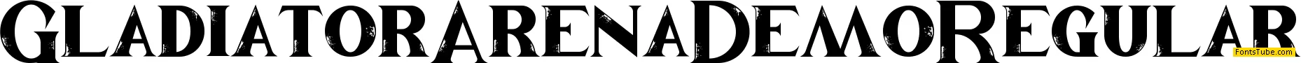 Gladiator Arena Demo Font